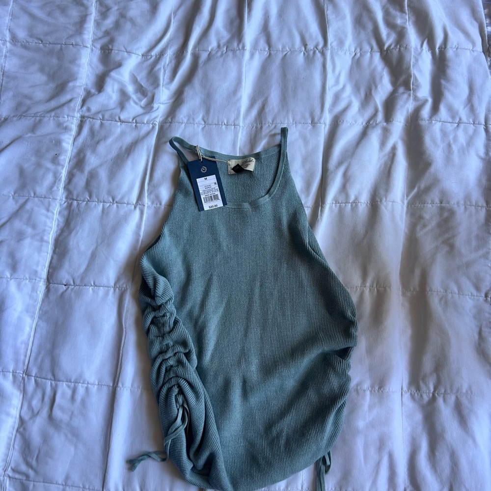 Universal Thread Sage Green Ruched Tank Top
